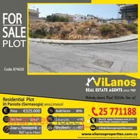For Sale Residential Plot in Paniotis(Germasogia)area,Limassol,Cyprus