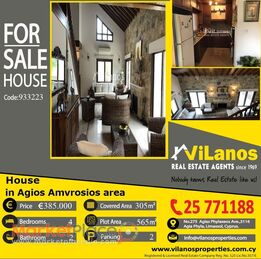For Sale House in Agios Amvrosios area, Limassol, Cyprus