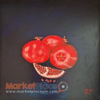 Pomegranates painting, original handmade painting