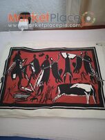 6 korhogo African textile art.