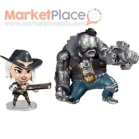 Cute But Deadly Overwatch Ashe and Bob Action Figure 2-pack Figures - Κοκκινοτριμιθιά, Λευκωσία