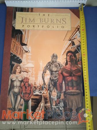Collectable Book of jim Burns portfolio 1990 first edition - 1.Λεμεσός, Λεμεσός