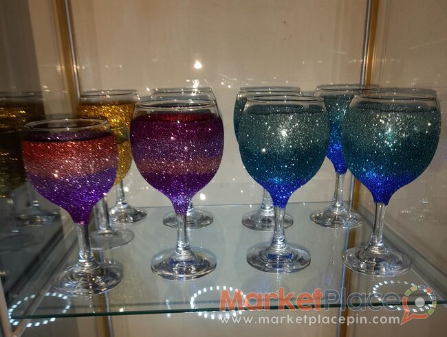 Wines glitter glasses - Larnaca, Larnaca