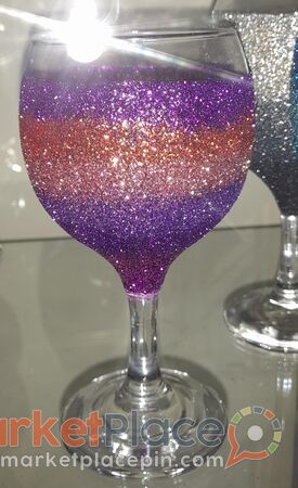 Wine glitter glass - Larnaca, Ларнака