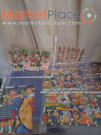5 παλαιές παιδικές Λιθογραφίες για κάρτες τού 1950-60. - 1.Λεμεσός, Λεμεσός