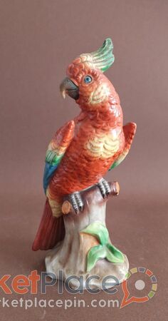 Porcelain figurine parrot sitzendorf germany 1918 - Πάφος, Πάφος