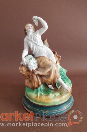 19th century  figurine Bacchante  Old Paris porcelain - Paphos, Пафос