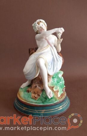 XIX century Porcelain figurine Bacchus Old Paris porcelain - Paphos, Пафос