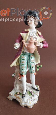 Porcelain figurine Gardener Germany Ludwigsburger 1759 - 1762 - Paphos, Пафос