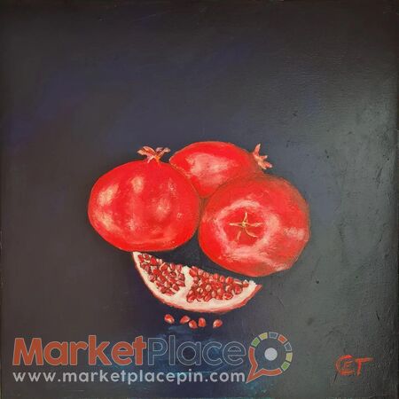 Pomegranates painting, original handmade painting - Λάρνακα, Λάρνακα