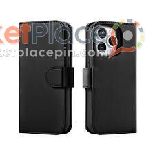 iPhone 15 pro flip case leather black - 1.Лимассола, Лимассол