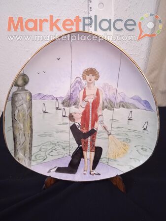 Vintage Bavaria art deco hand painted plate. - Mesa Geitonia, Лимассол